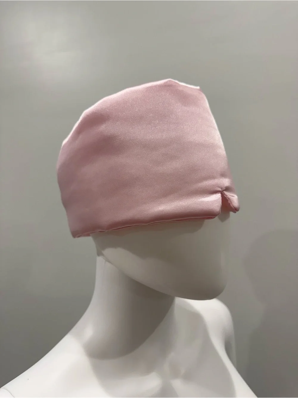 Blush Pink Satin Eye Mask For Travel and Rest